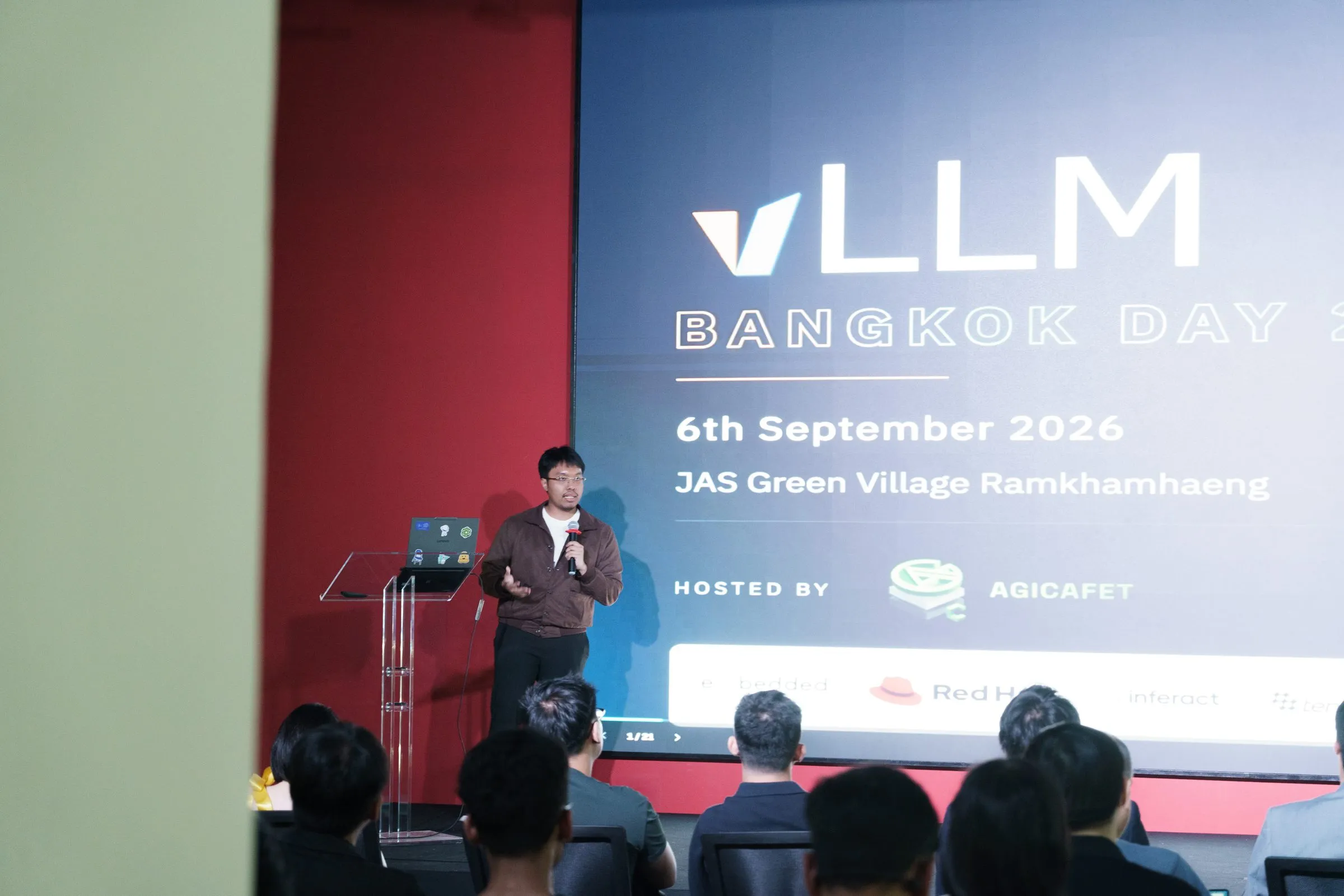 The opening session at the main LED wall, hosted by AGICAFET