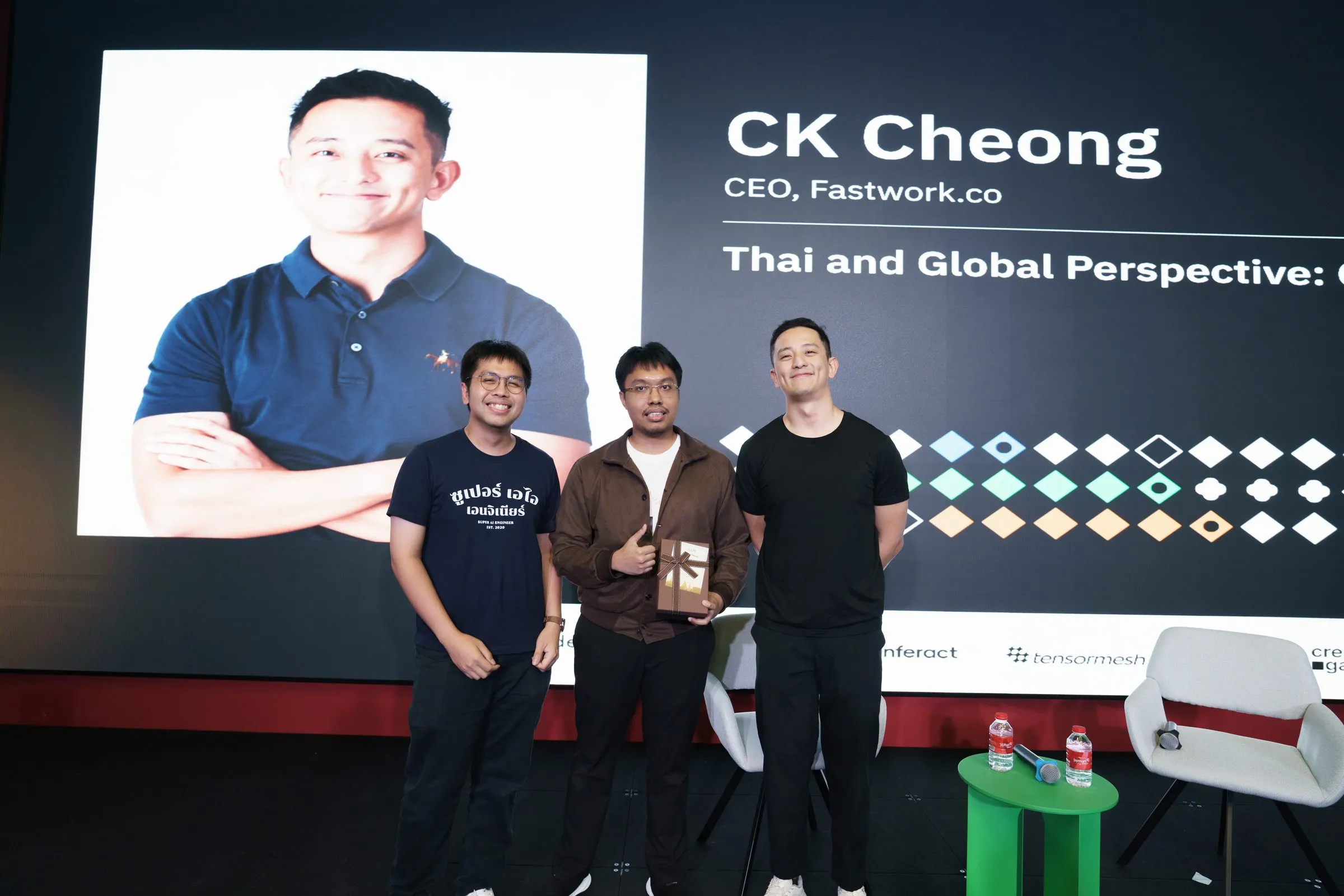 Group photo with CK Cheong (Fastwork) after his talk, Thai and Global Perspective